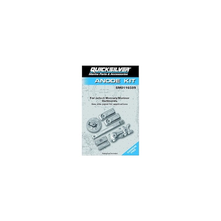 Quicksilver 97-8M0116589 Mercury Verado Anode Kit, Aluminum 8M0116589
